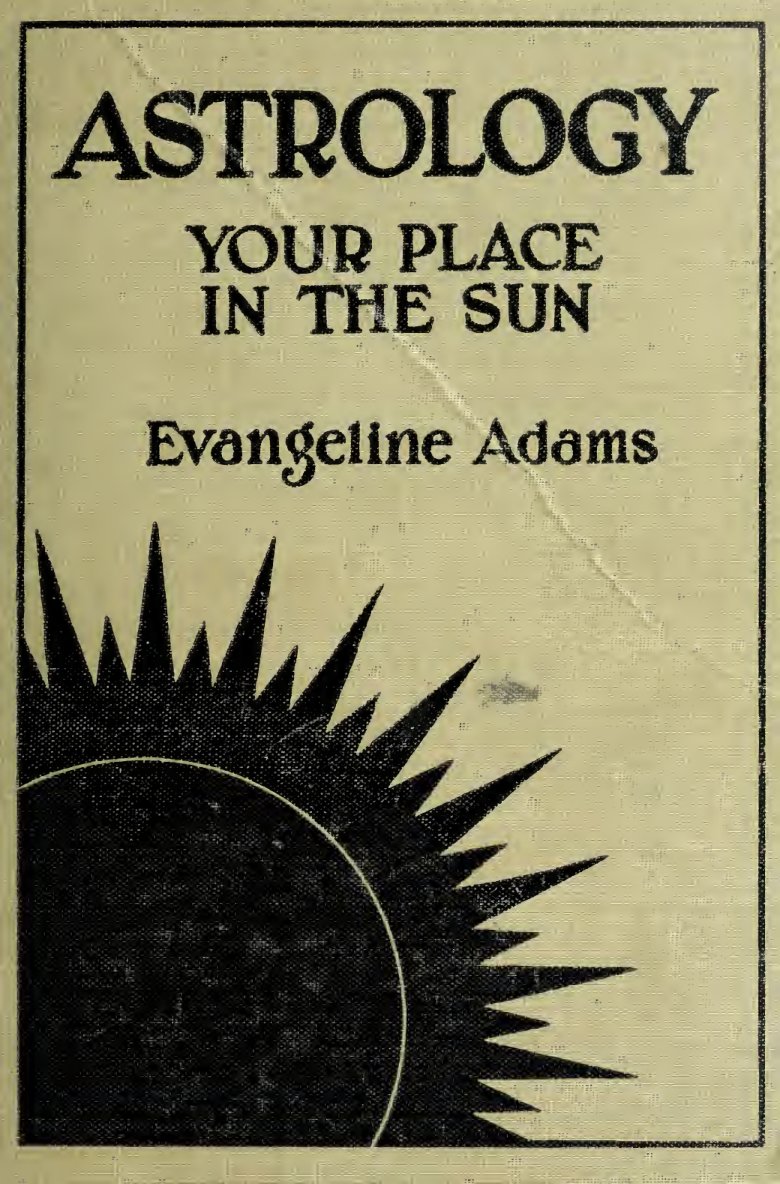 Cover of Astrology: Your Place in the Sun