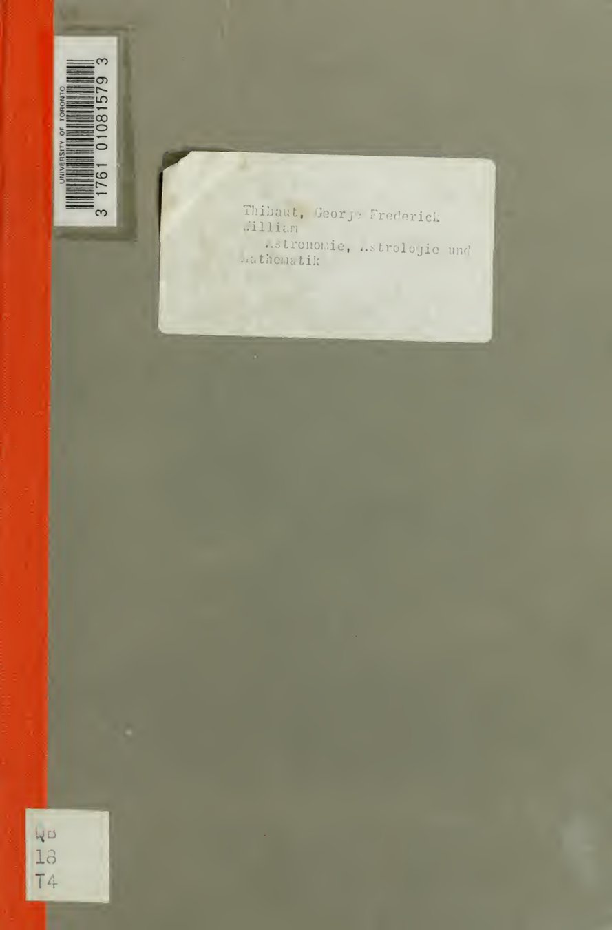 Cover of Astronomie, Astrologie und Mathematik