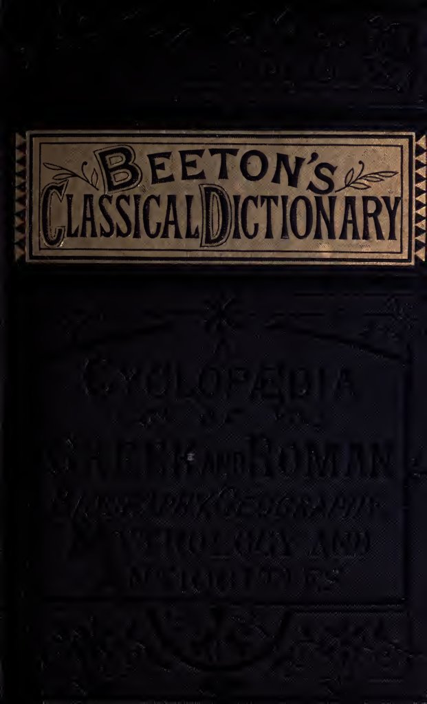 Cover of Beeton's Classical Dictionary