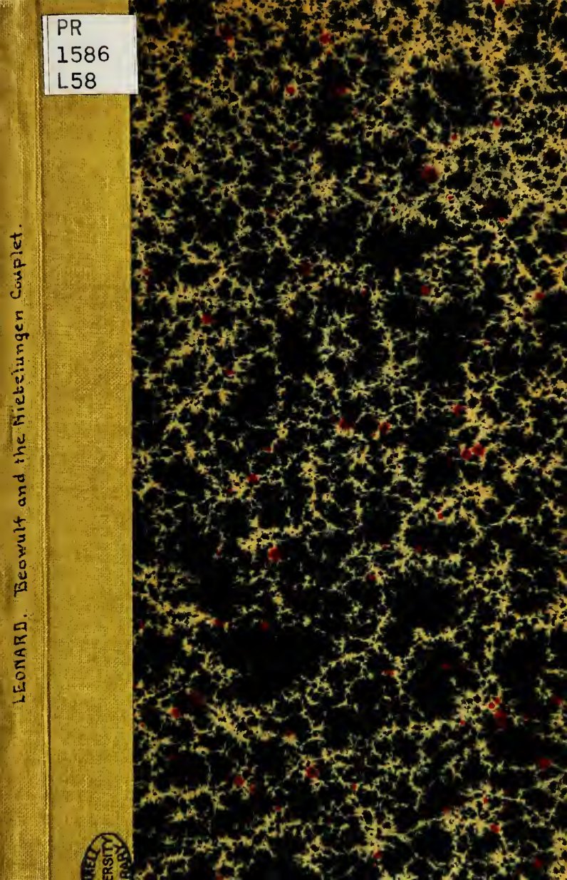 Cover of Beowulf and the Niebelungen Couplet