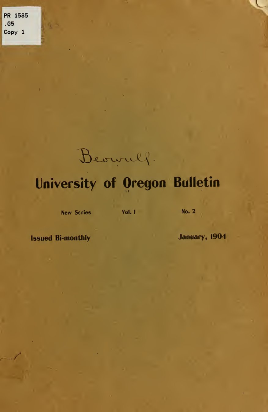 Cover of Beowulf, Cynewulf and His Greatest Poem