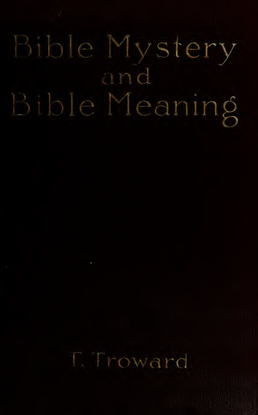 Cover of Bible Mystery and Bible Meaning
