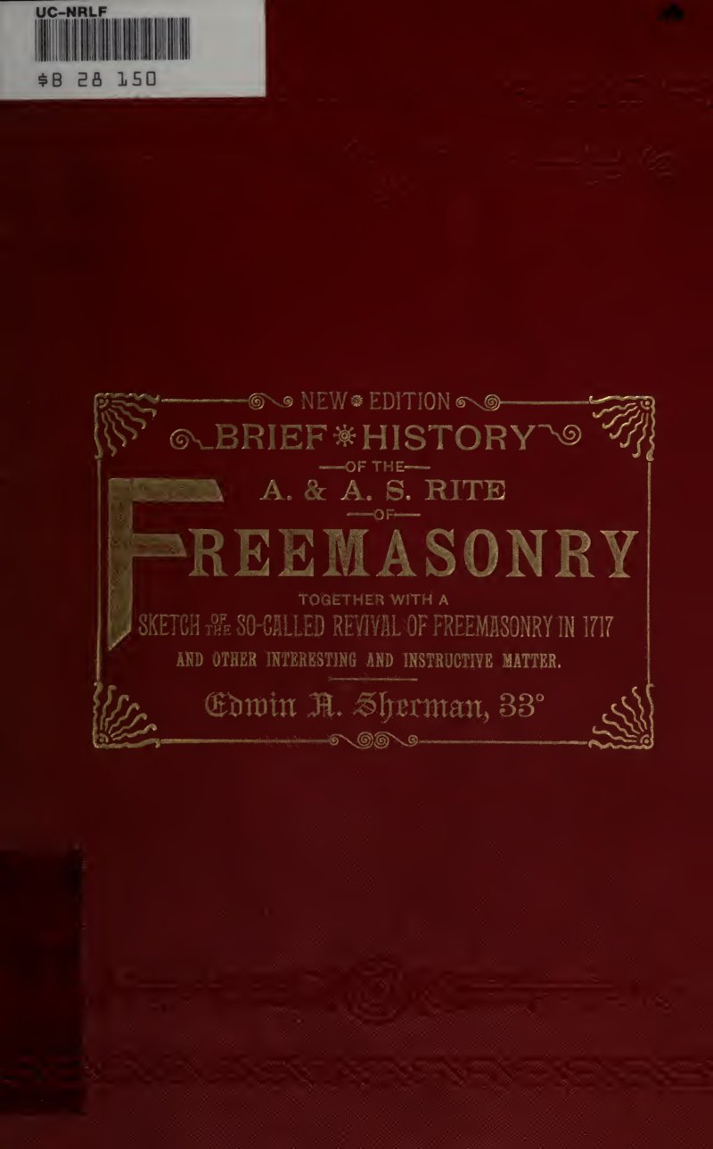 Cover of Brief History of the Ancient and Accepted Scottish Rite