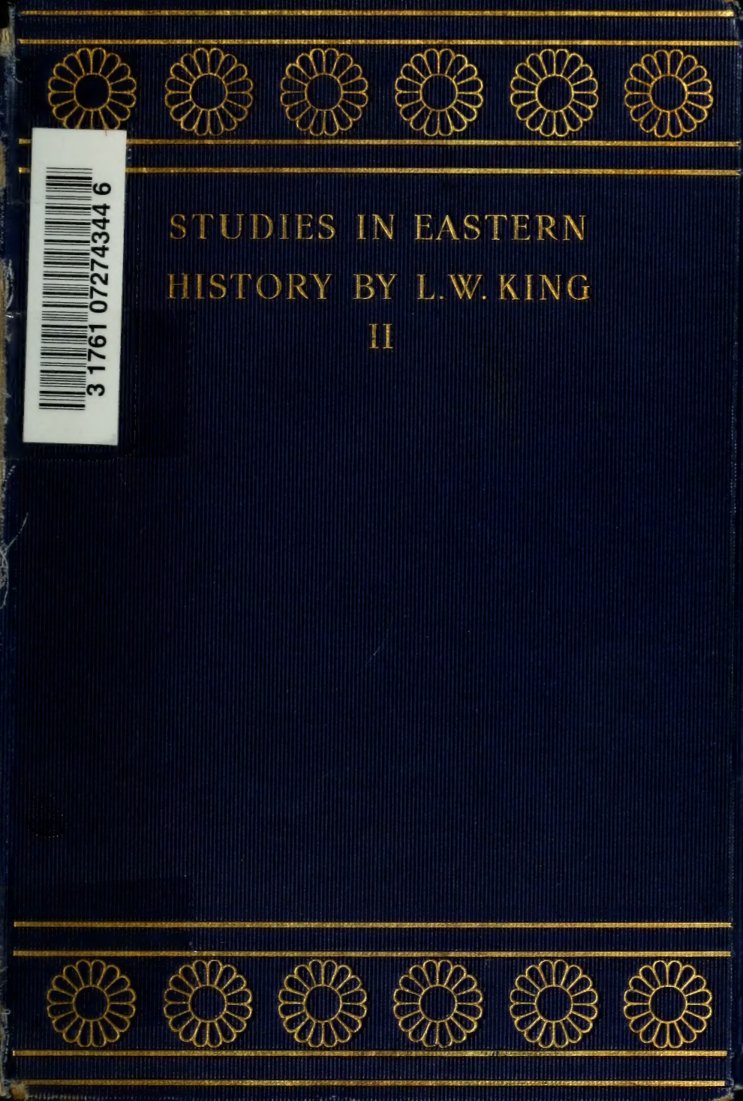 Cover of Chronicles Concerning Early Babylonian Kings, Vol. I