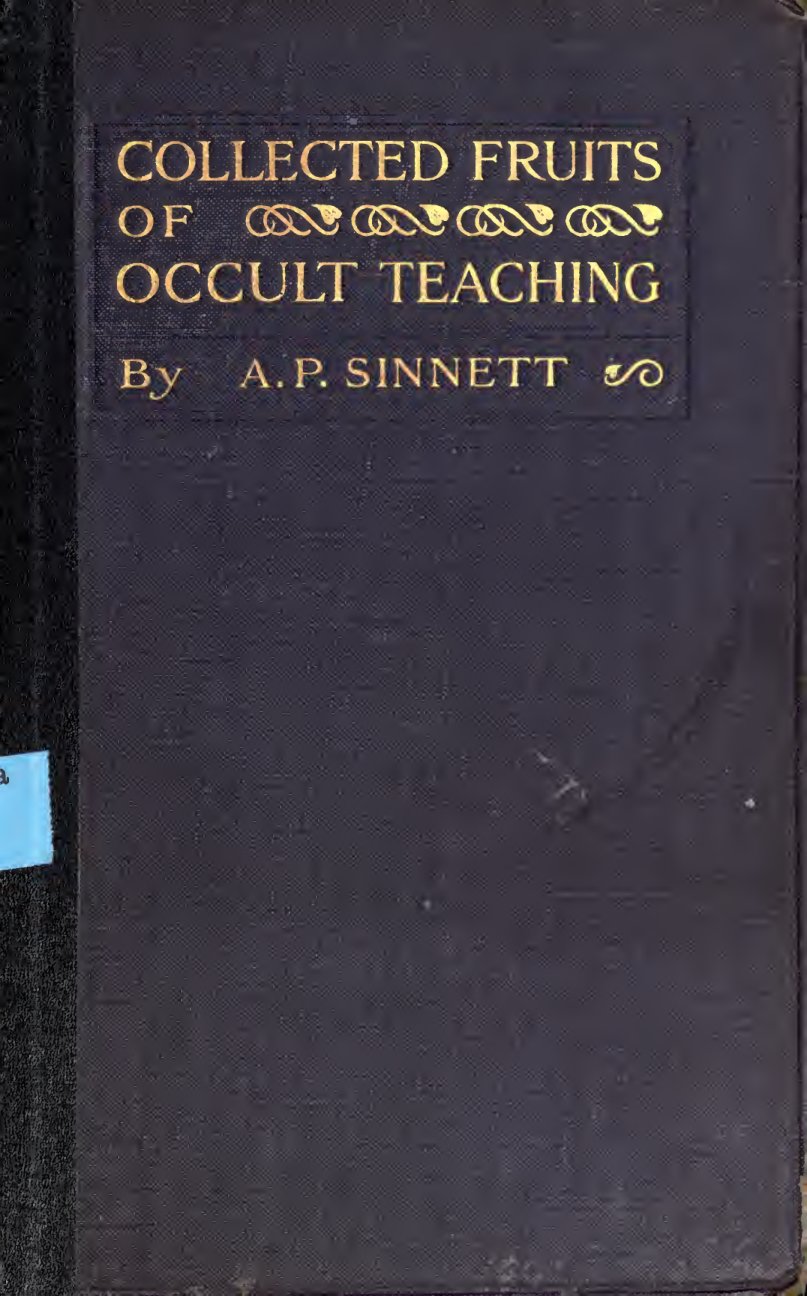 Cover of Collected Fruits of Occult Teaching