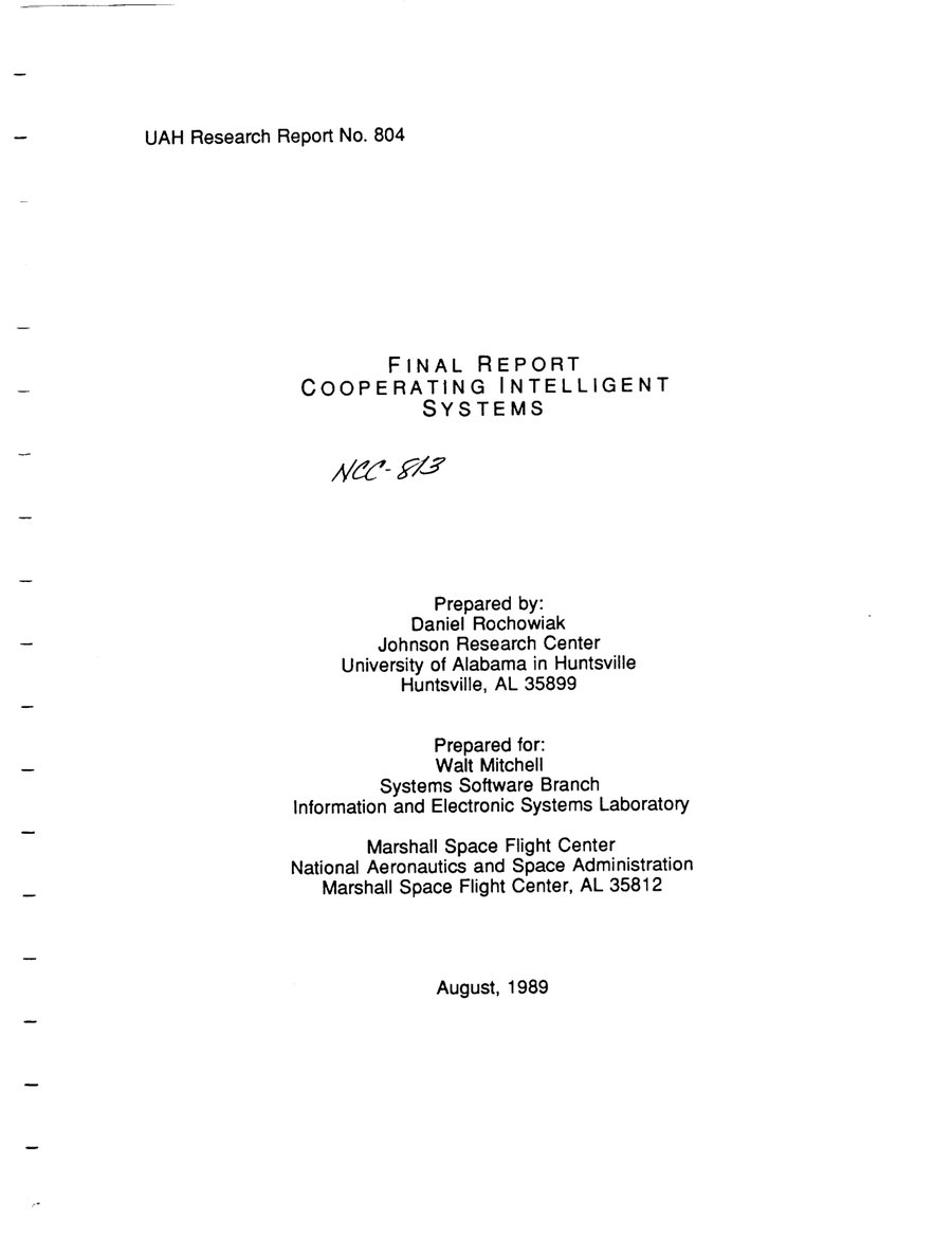 Cover of Cooperating Intelligent Systems
