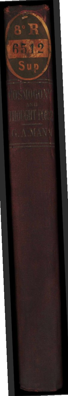 Cover of Cosmogony and Thought-Force (Mann)