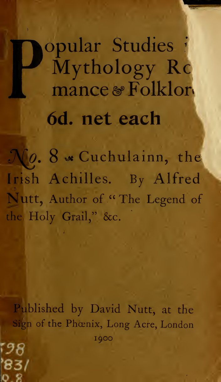 Cover of Cuchulainn, the Irish Achilles
