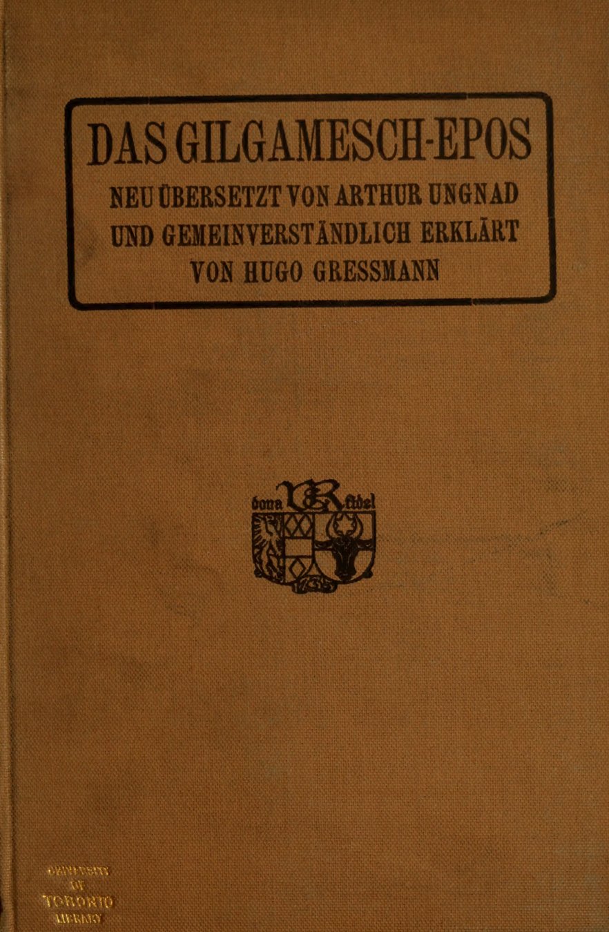 Cover of Das Gilgamesch-Epos (Ungnad)