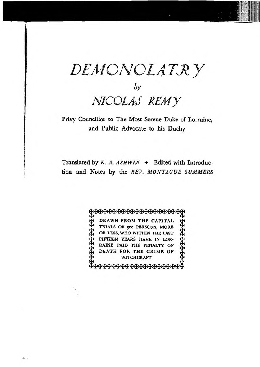 Cover of Demonolatry