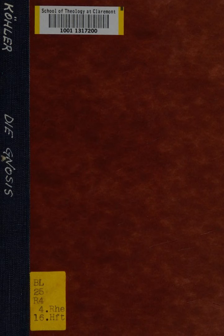 Cover of Die Gnosis