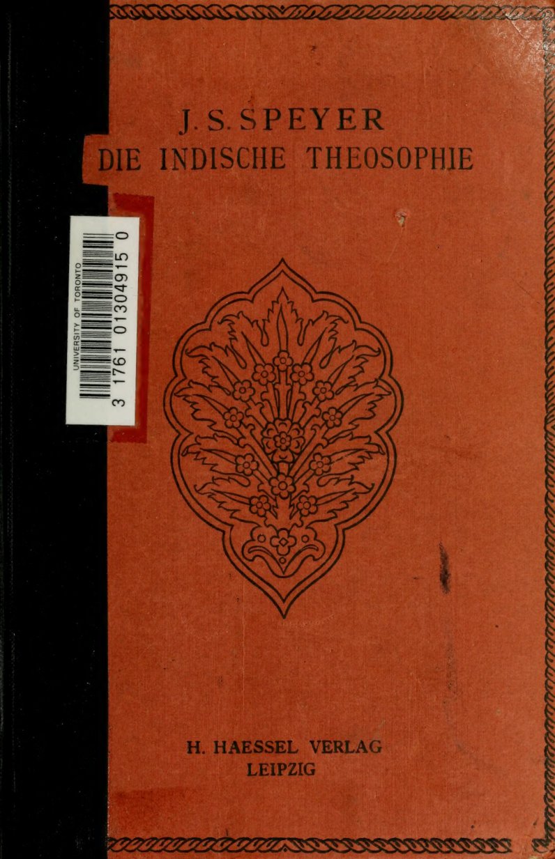 Cover of Die indische Theosophie aus den Quellen dargestellt