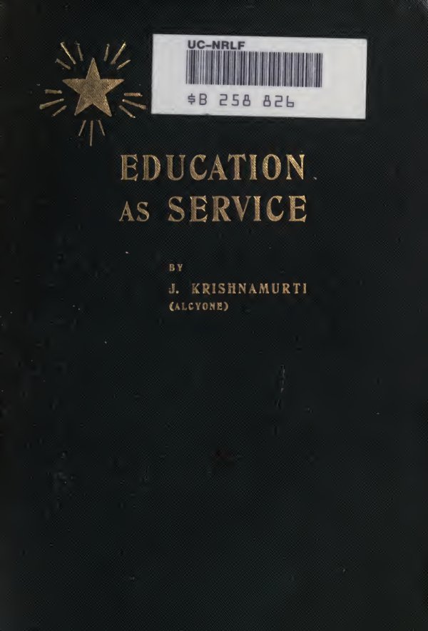 Cover of Education as Service