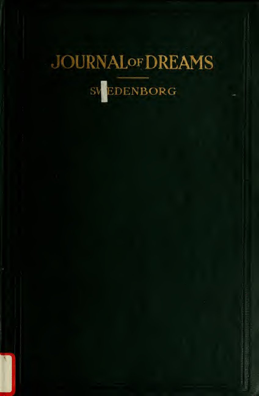 Cover of Emanuel Swedenborg's Journal of Dreams and Spiritual Experiences