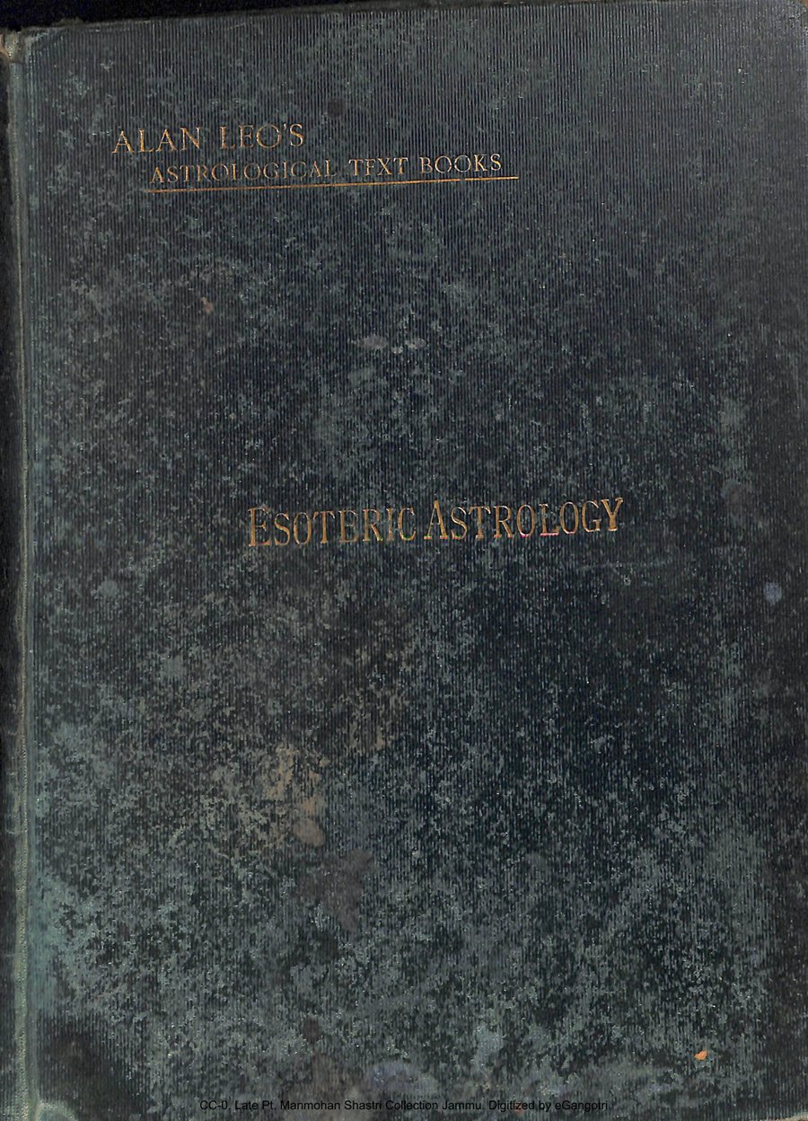Cover of Esoteric Astrology: A Study in Human Nature