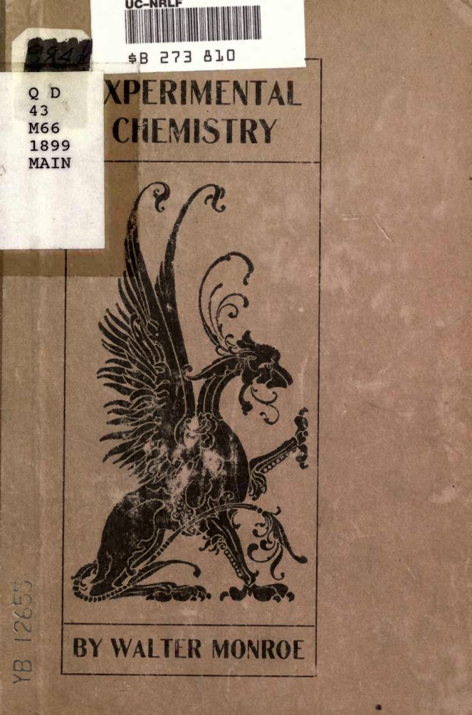 Cover of Experimental Chemistry for High School Students