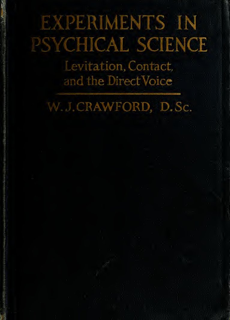 Cover of Experiments in Psychical Science