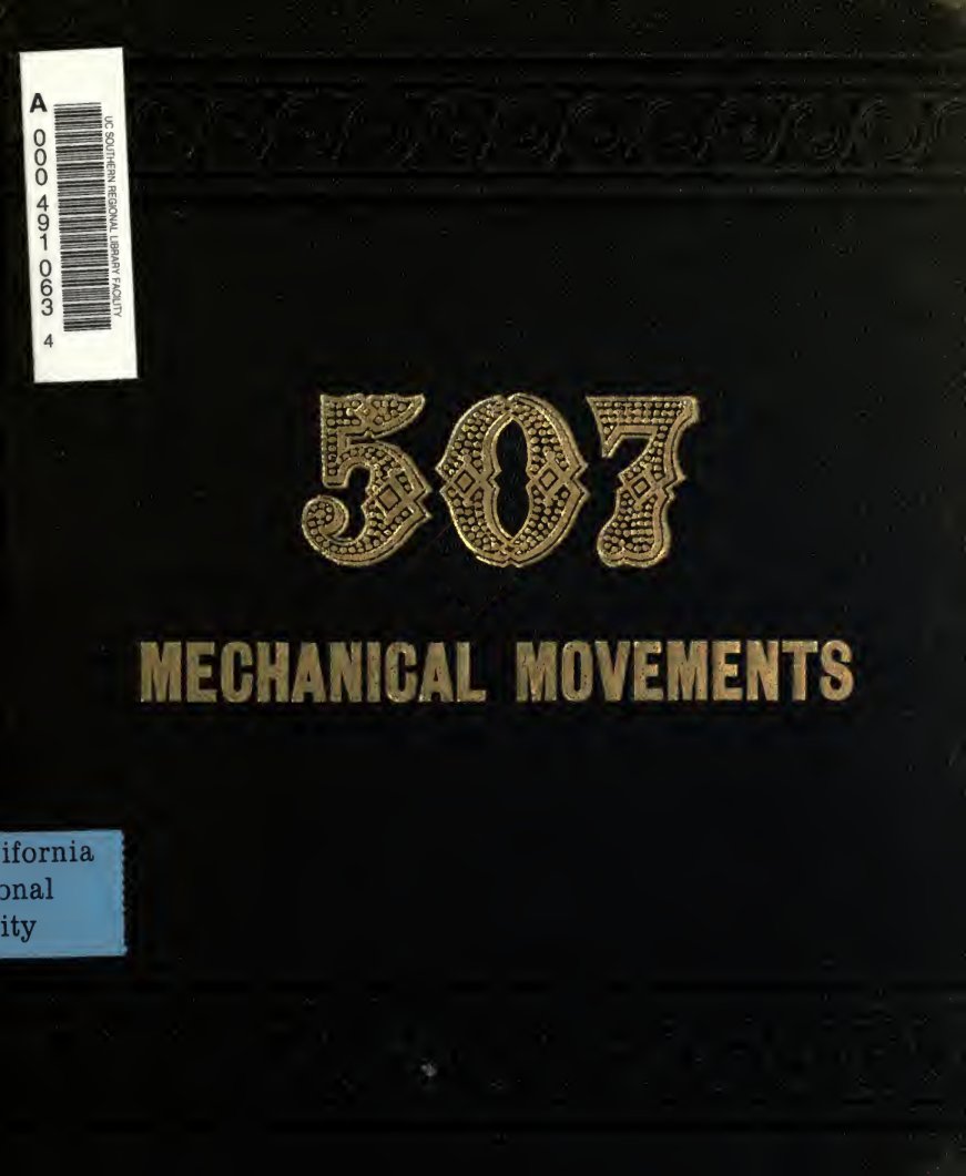 Cover of Five Hundred and Seven Mechanical Movements