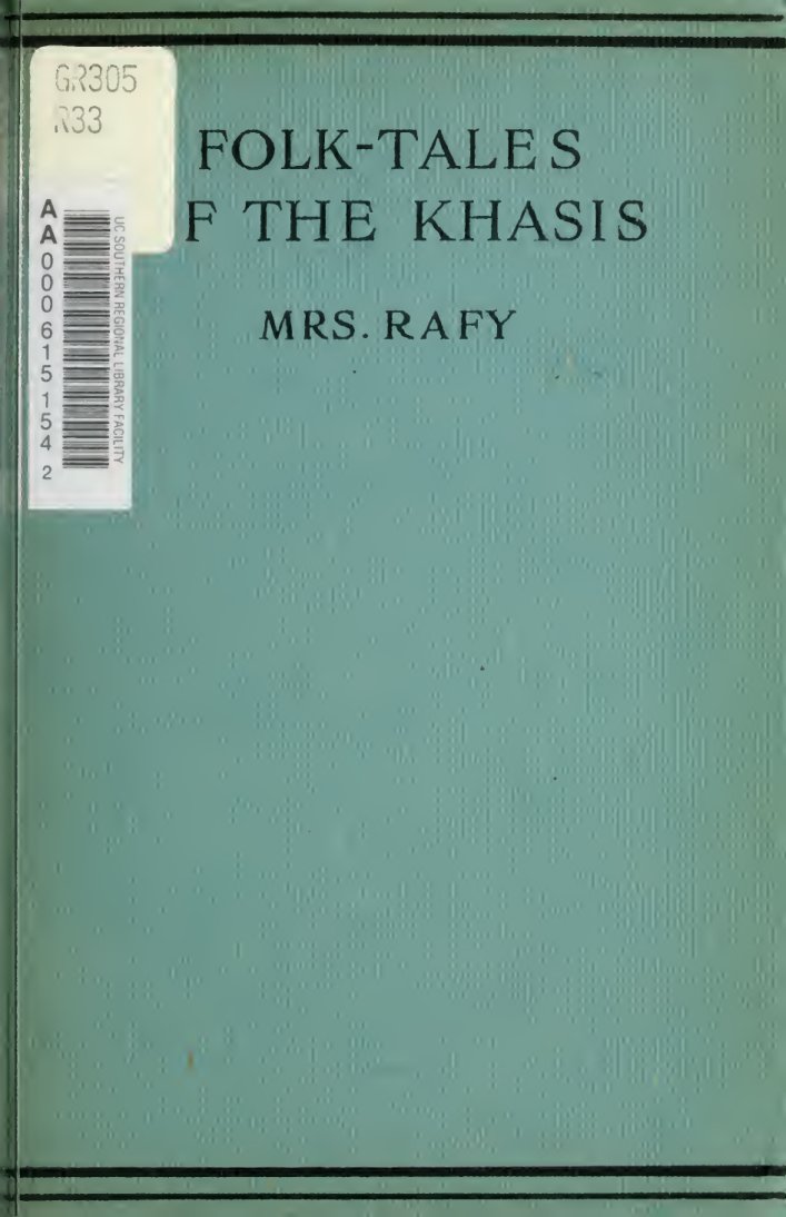 Cover of Folk-Tales of the Khasis