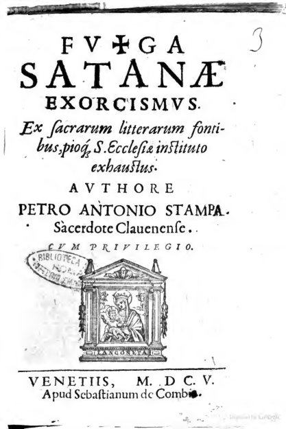 Cover of Fuga Satanae exorcismus (1605)