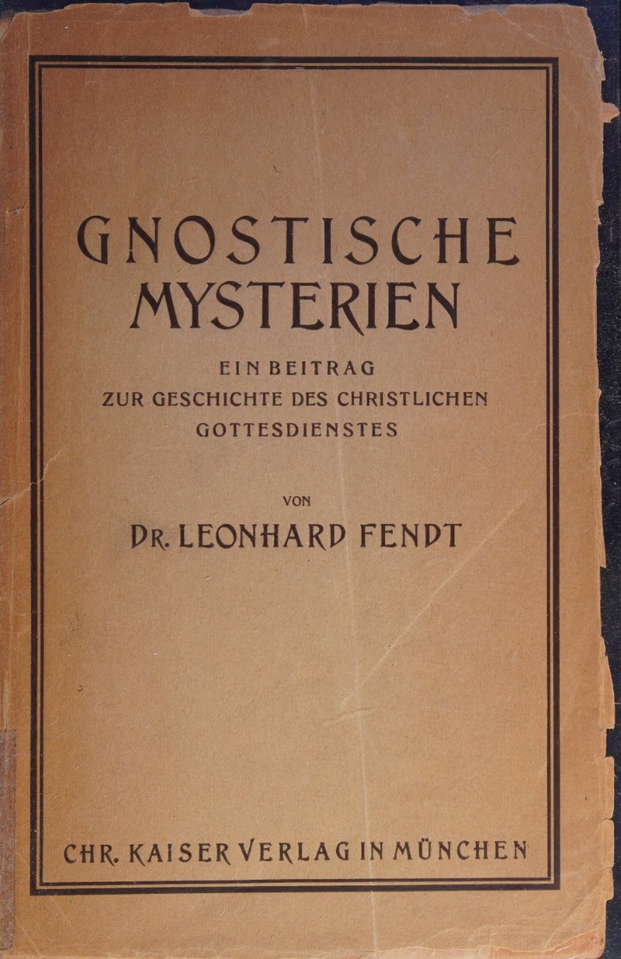 Cover of Gnostische Mysterien: ein Beitrag zur Geschichte des christlichen Gottesdienstes