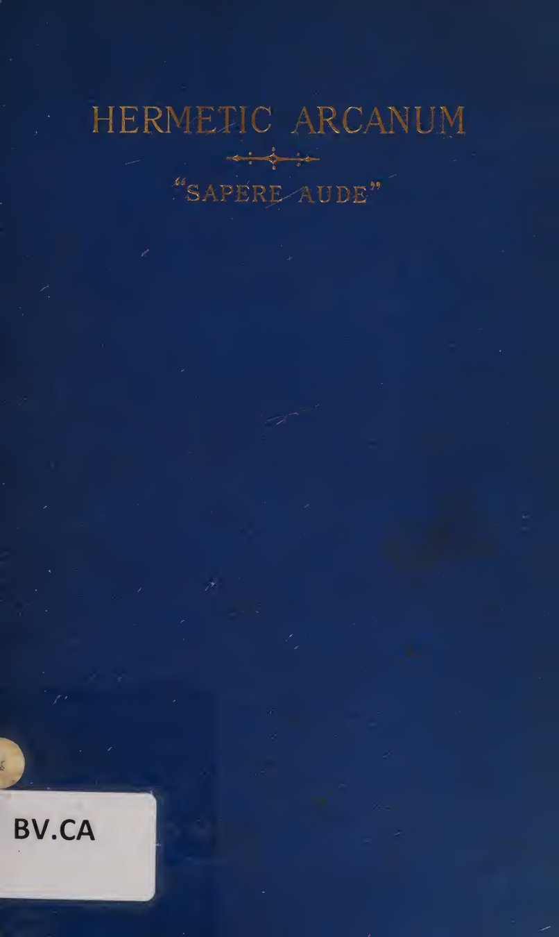 Cover of Hermetic Arcanum (An English translation of the Arcanum)