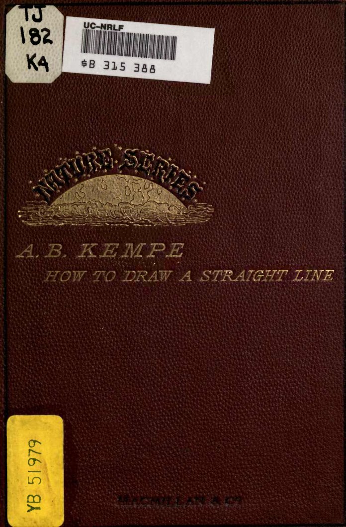 Cover of How to Draw a Straight Line: A Lecture on Linkages