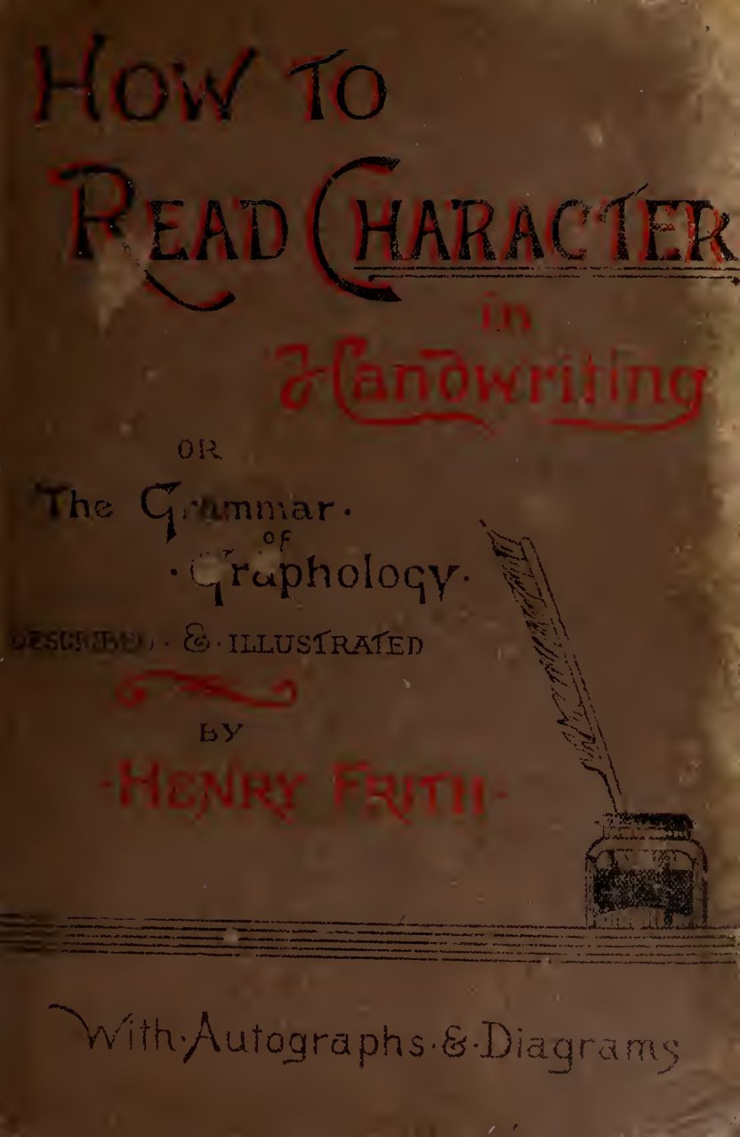 Cover of How to Read Character in Handwriting (The Grammar of Graphology)