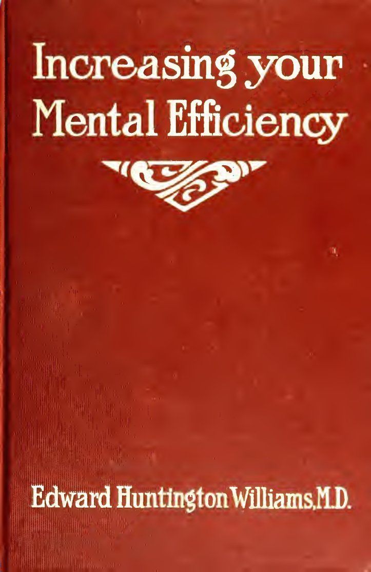 Cover of Increasing Your Mental Efficiency