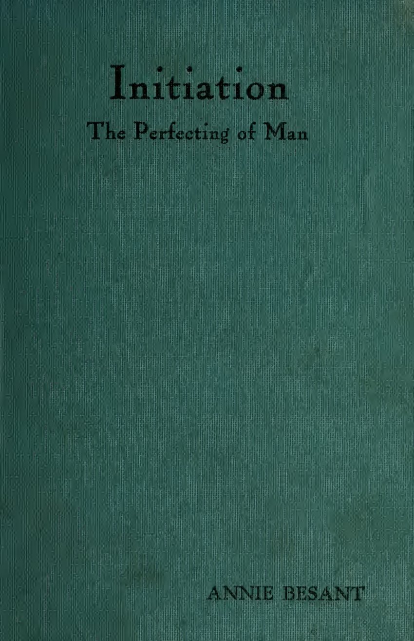 Cover of Initiation: The Perfecting of Man