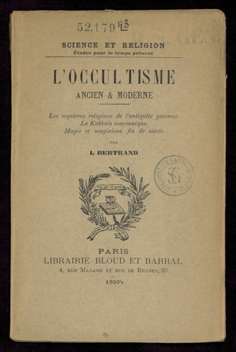 Cover of L'occultisme ancien et moderne