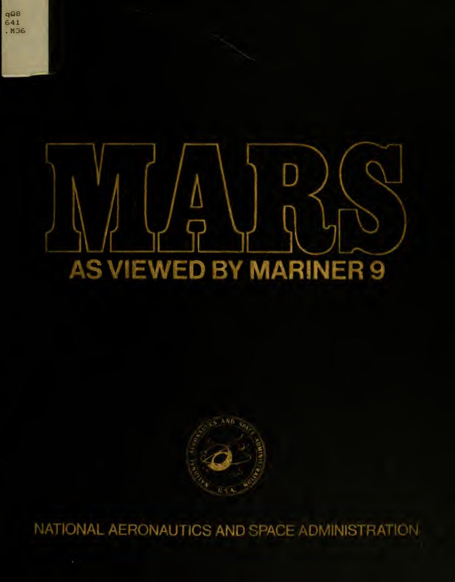 Cover of Mars as Viewed by Mariner 9 (NASA SP-329)