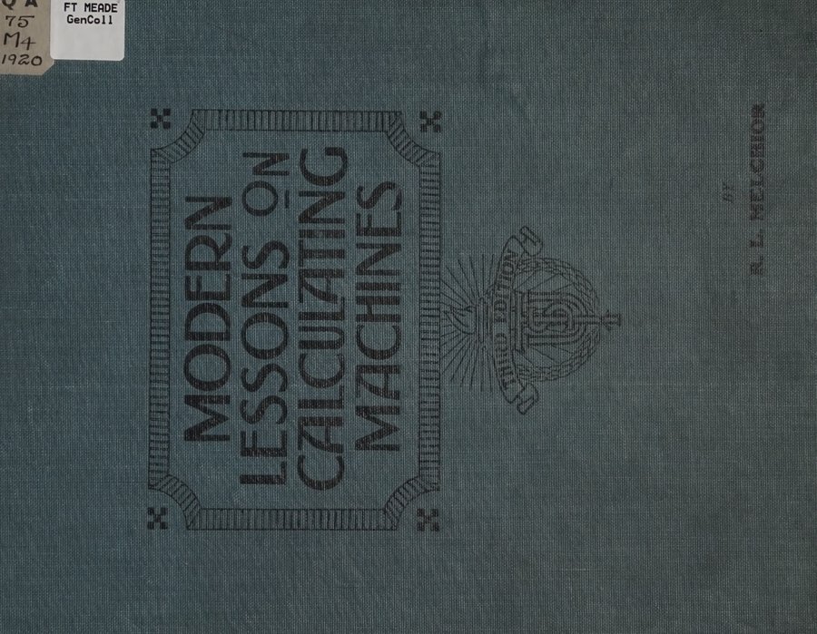 Cover of Modern Lessons on Calculating Machines