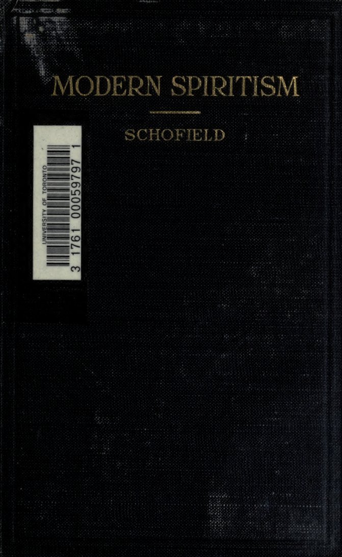 Cover of Modern Spiritism: Its Science and Religion