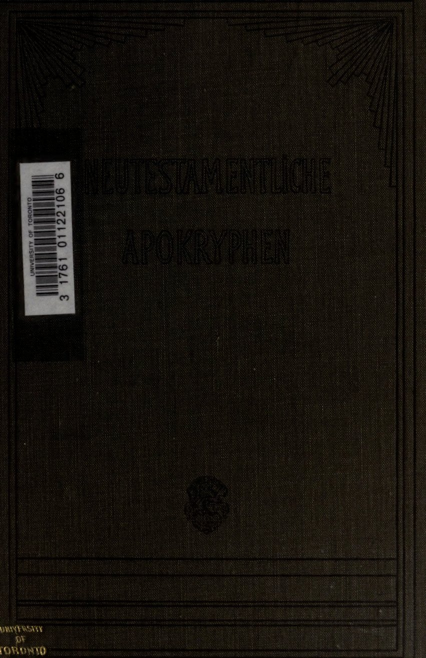 Cover of Neutestamentliche Apokryphen in deutscher Übersetzung