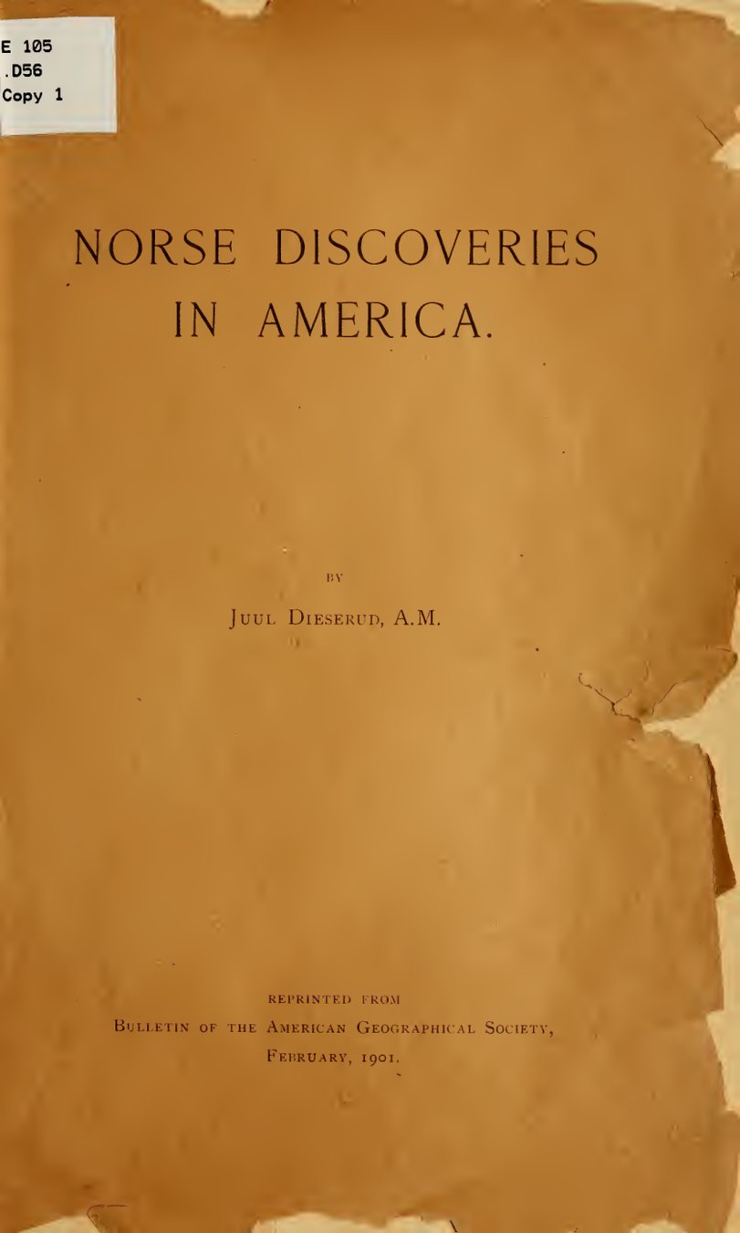 Cover of Norse Discoveries in America