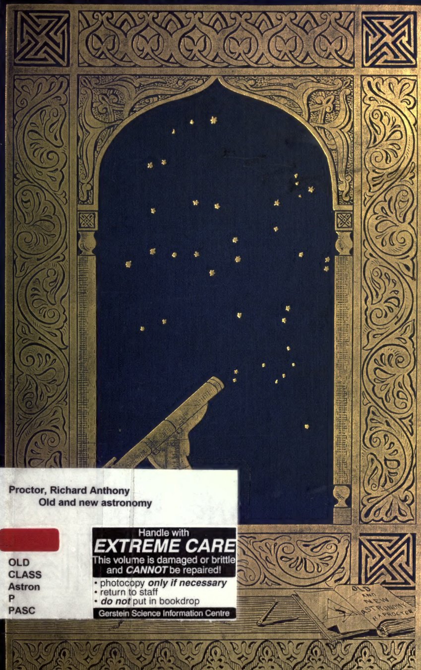 Cover of Old and New Astronomy