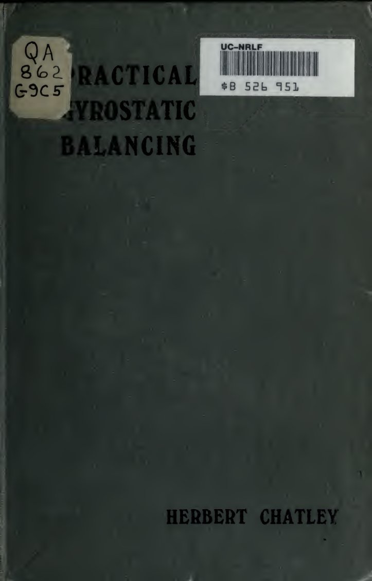 Cover of Practical Gyrostatic Balancing