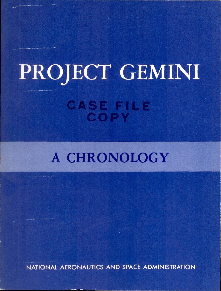 Cover of Project Gemini Technology and Operations: A Chronology (NASA SP-4002)