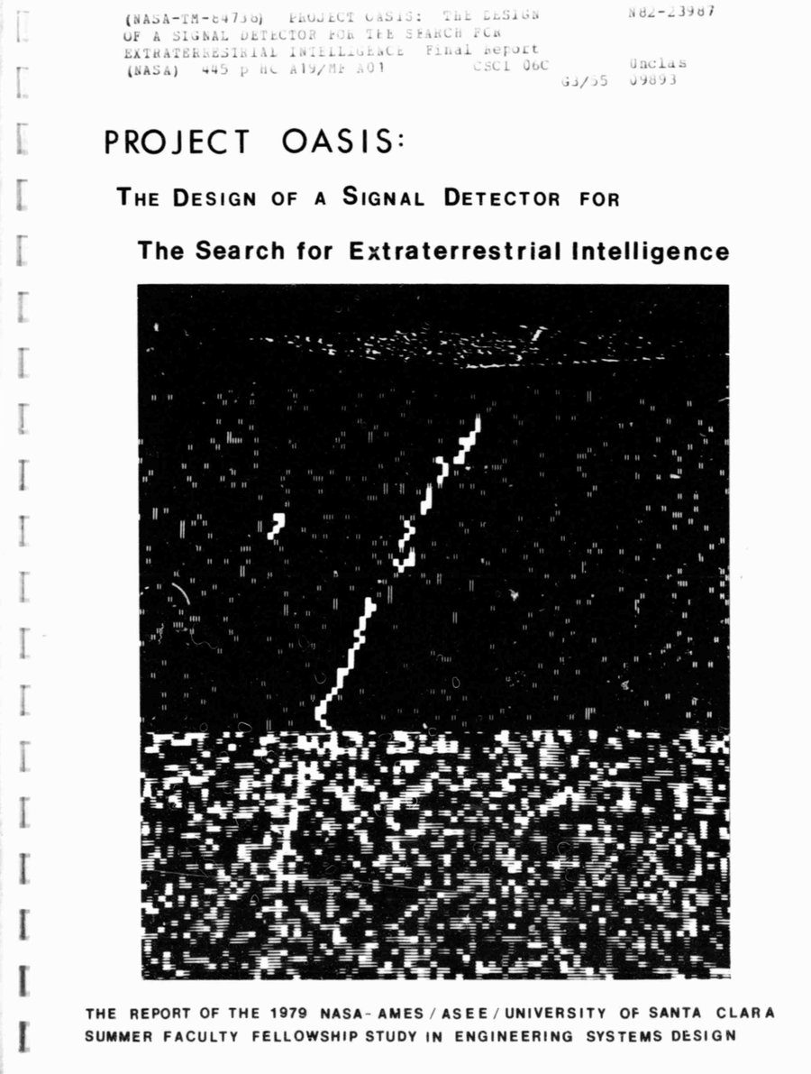 Cover of Project OASIS: The Design of a Signal Detector for the Search for Extraterrestrial Intelligence