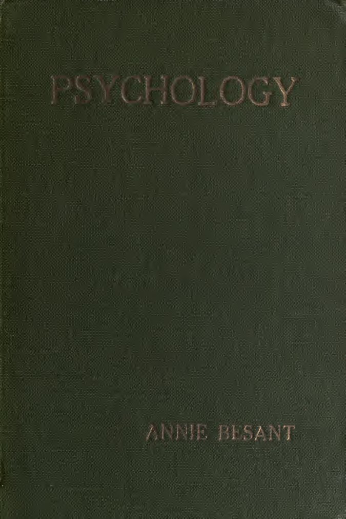 Cover of Psychology (Besant)