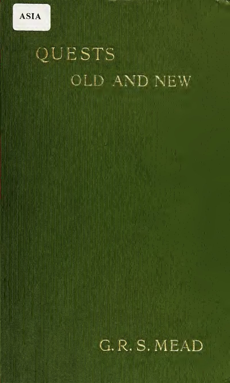 Cover of Quests Old and New