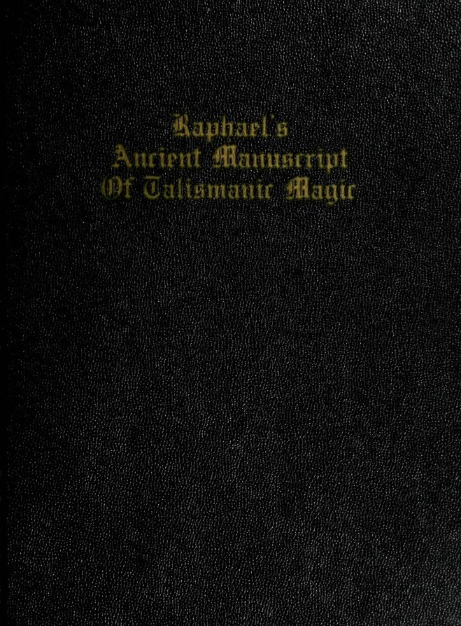 Cover of Raphael's Ancient Manuscript of Talismanic Magic