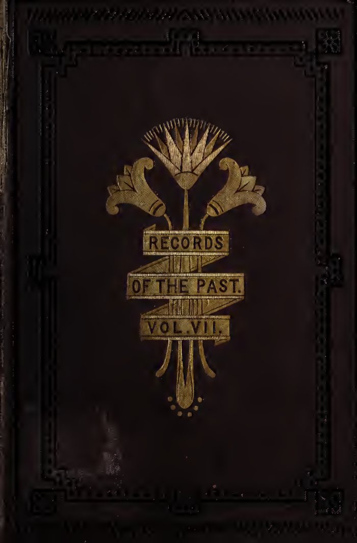 Cover of Records of the Past, Vol. 7 (Old Series): The Revolt in Heaven, the Tower of Babel and the Eleventh Tablet of the Izdubar Legends