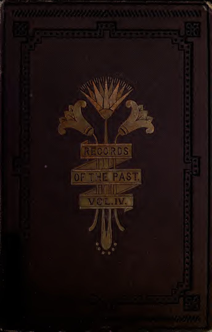 Cover of Records of the Past, Vol. IV (Old Series): Egyptian Texts