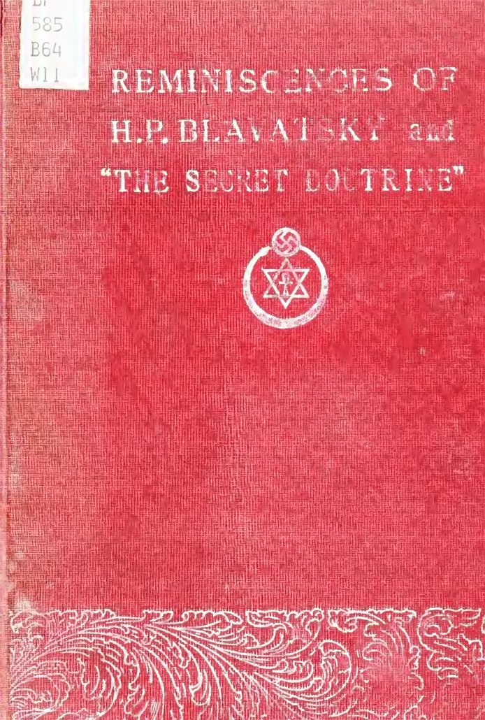 Cover of Reminiscences of H. P. Blavatsky and "The Secret Doctrine"