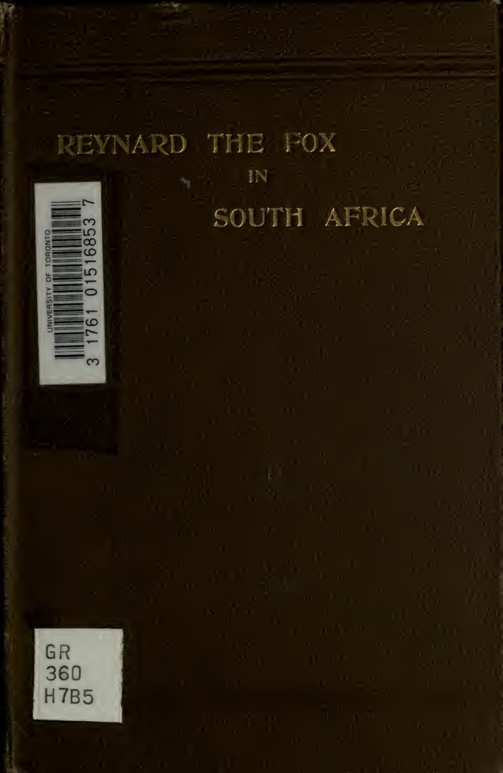 Cover of Reynard the Fox in South Africa; or, Hottentot Fables and Tales