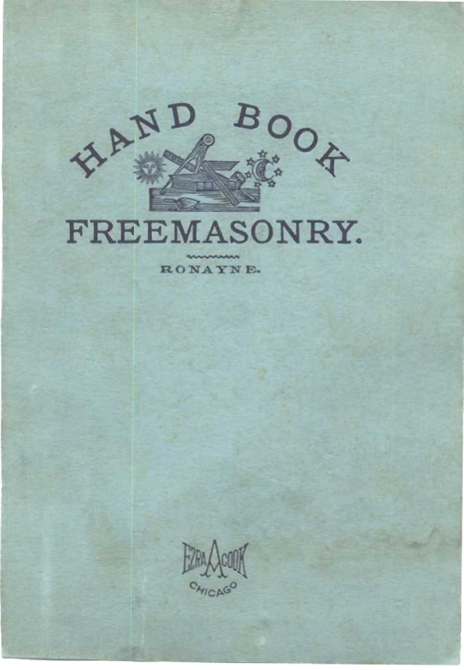Cover of Ronayne's Handbook of Freemasonry