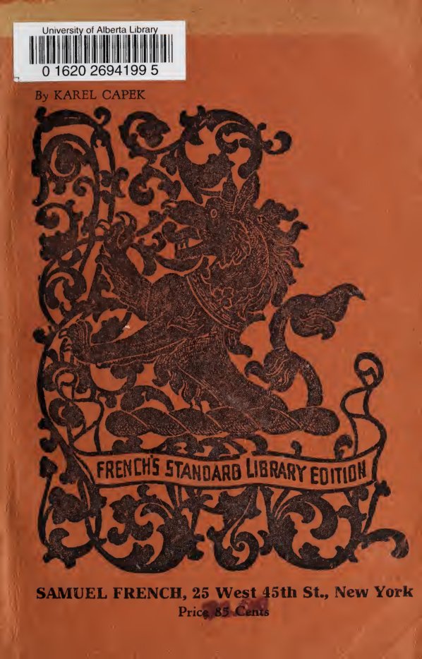 Cover of R.U.R. (Rossum's Universal Robots): A Fantastic Melodrama