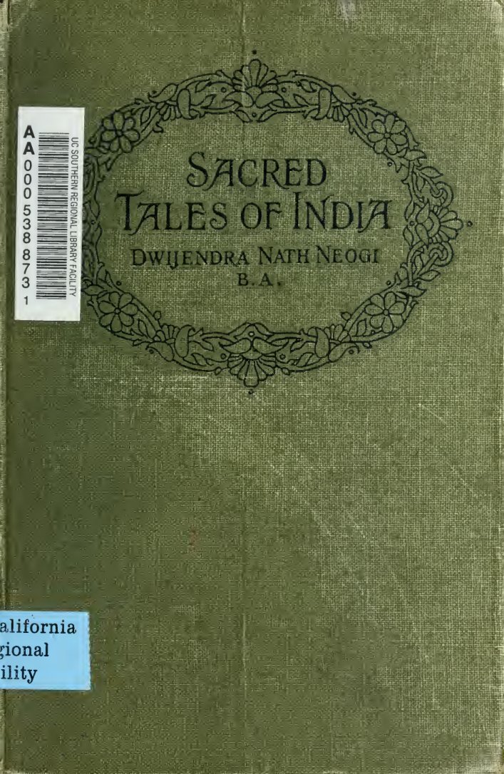Cover of Sacred Tales of India